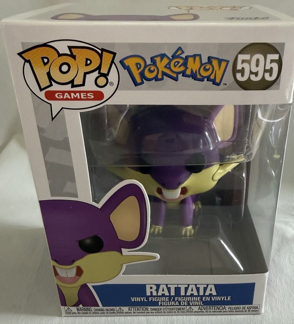 Funko Pop! Games Pokémon Rattata Pop! Vinyl Figure #595